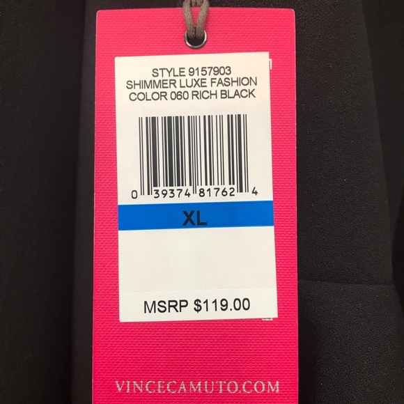 Vince Camuto / XL / Ruffle Bell Sleeve / Black - Picture 4 of 4